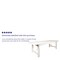 Flash Furniture Rectangle 40.25" W, 108" L, 30" H, Wood, Wood Grain XA-F-108X40-WH-GG - alternate 7